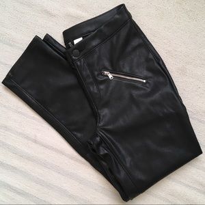 NWOT H&M vegan leather pants
